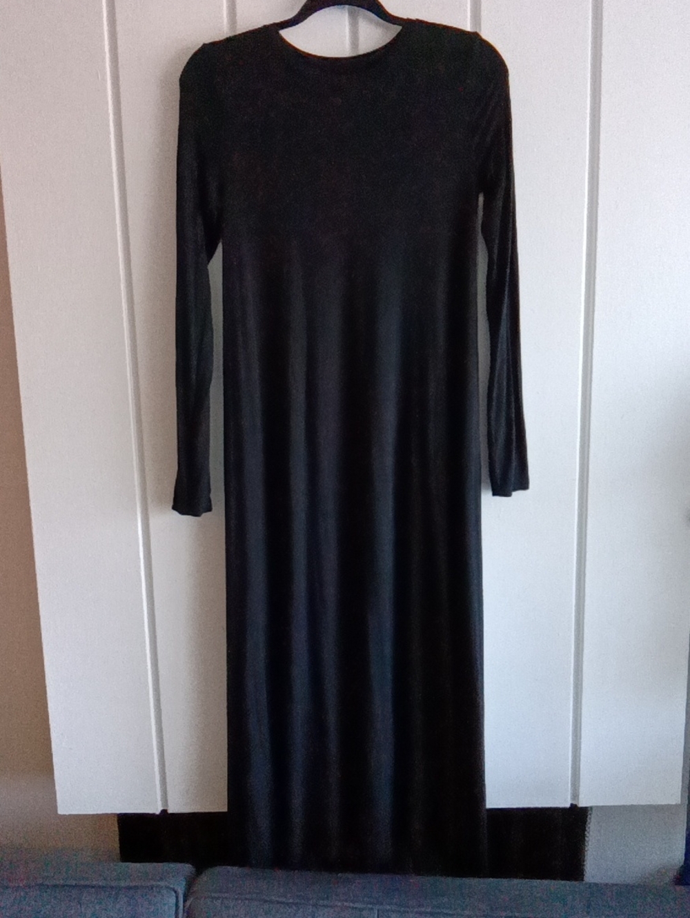 NATURAL LIFE Black Long-Sleeve Maxi Dress